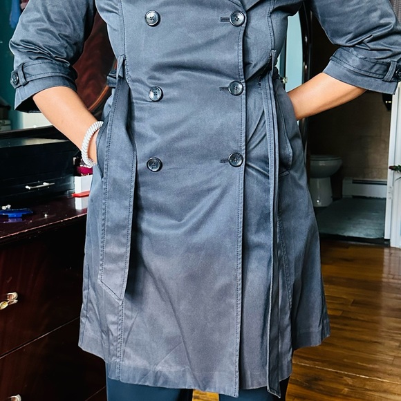 Very nice design black 54% cotton,36%polyester,10% Nylon fall and spring coat. - Picture 11 of 12